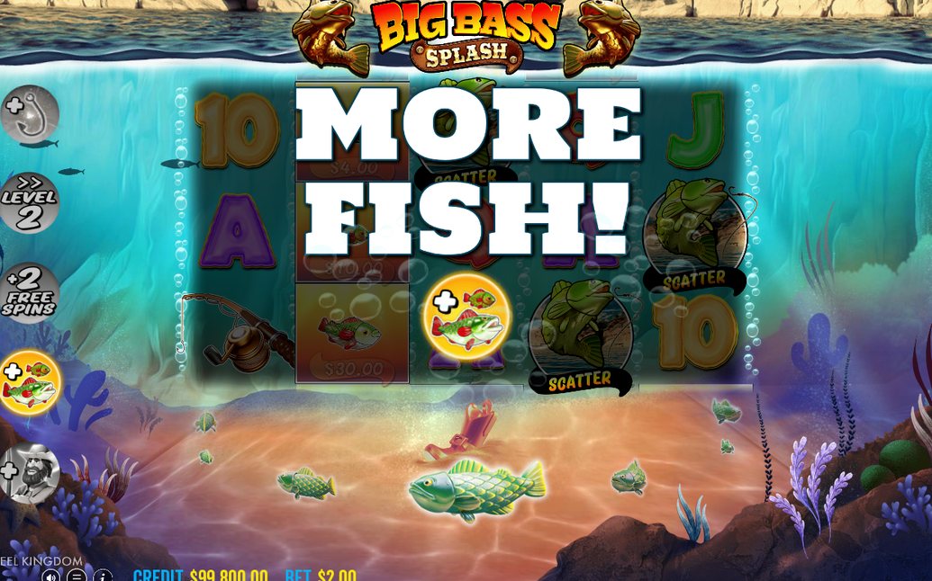 Free Spins round with Fisherman WILD on all reels